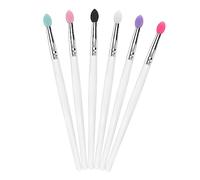 Gatuida 6pezzi Pennelli per Ombretto Occhi in Silicone di Pennelli Sfumino Applicatore Ombretto Pratico Strumento per Trucco Occhi Colore Casuale Stile Casuale