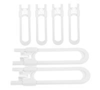 Gatuida 6pezzi Serrature di Ragazzo Ragazza Ragazza per Armadi e Cassetti Design Forma di U Bloccaggio Scorrevole Materiale Abs Sicuro Installazione Semplice senza Attrezzi Protezione