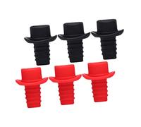 Gatuida 6pezzi Tappi Sigillanti Per Bottiglie Di Vino Tappi Ermetici Per Bottiglie Di Design Forma Di Cappello Per Uso Domestico Chiave Di Bloccaggio Facile Da Usare