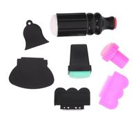Gatuida 7 pezzi Nail Stamper per Nail Art con Timbro Raschietto e Piastre per Manicure Te Accessori per Decorazioni Unghie Adatti e Domestico