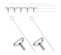 Gatuida 7 Set Set da 7 Imbuto Mini in Acciaio Inossidabile per Riempimento Sicuro e Preciso di Ciondoli con Cenere, Accessori con Asta in Metallo per Creazioni e Ricariche Quotidiane