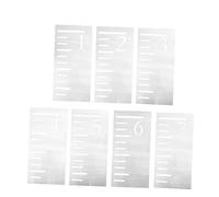 Gatuida 7pezzi Crescita Ragazzo Ragazza Altezza Misurazione Righello Stencil Pet Riutilizzabile Altezza Crescita Ragazzo Ragazza