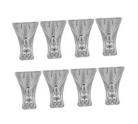 Gatuida 8 Pezzi Borsa del piede decorativo d'angolo inferiore piedini decorativi per mobili gambe pettorali gioielli petto gambe mobili in Argento