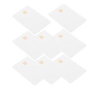 Gatuida 8 pezzi Carte PVC Bianche Vuote con Chip Sicuro Carte Identità Impermeabili per Patente Controllo Accessi e Badge Dipendente Carte Doppia Faccia Personalizzabili per Sublimazione