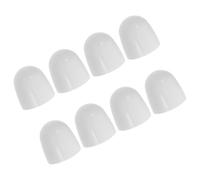 Gatuida 8 pezzi Coperchi Decorativi per Bulloni Wc in Abs Bianco Copribulloni per Pavimento Facili da Installare per Bagno Raffinato