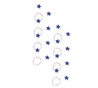 Gatuida 8 Pezzi fascia pentagramma hair charms hair jewelry accessori per feste fascia a stella per le donne copricapo da festa stelle cerchio per pentagramma Accessori per