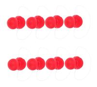 Gatuida 8 Pezzi Naso da Pagliaccio Rosso in Lattice Leggero Elastico Elastico per Costume di Halloween e Feste di Famiglia, Design Unico e Alta fedeltà
