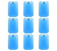 Gatuida 9 impacchi di Ghiaccio riutilizzabili per Ventilatore, Colore Blu | Blocco di ghiaccio refrigerante per campeggio, compatibile con borse termiche, mantiene le bevande fresche, impacco di