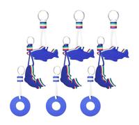 Gatuida 9 pezzi Portachiavi Galleggiante per Barca con Design Cartoon Delfino Squalo Salvagente Leggero e Resistente Anti-perdita per Surf Nuoto Sport Acquatici