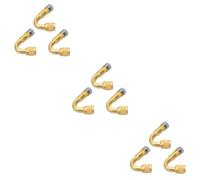 Gatuida 9pezzi Adattatori Per Estensione Del Valvola Pneumatica Gradi Convertitore Curvo Per Gonfiaggio Pneumatici Di Auto Camion Rimorchi e Camper Colore