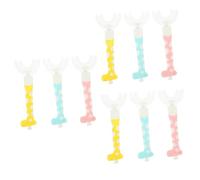 Gatuida 9pezzi Spazzolino u Shape Per Ragazzo Ragazza Da Spazzolino Manuale Per Pulizia Completa e Facile Dei Denti Strumento Per Sviluppare Abitudini Di Igiene Orale Sane Per Ragazzo