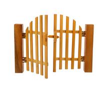 Gatuida Accessorio per Casa delle Bambole Cancello in Miniatura Apribile in Legno Massello, Decorazione Realistica per Mini Mobili da Giardino e Recinzione, per Scenari di Gioco