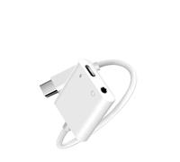 Gatuida Adattatore Audio USB C con Microfono e Ricarica Convertitore Digitale Type C Shell in Alluminio Durevole