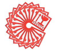 Gatuida Adesivo Fragile 1000Pcs Etichette Maneggiare con per Spedizione Fragili Adesivi Avvertenza per Resistente e Facile