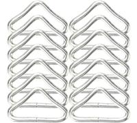 Gatuida Anello triangolare per bambini, 30 pezzi, per cucire, fibbie utili, per trampolino in acciaio inox, per bambini, in acciaio zincato, fibbia in metallo