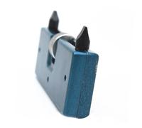 Gatuida Apri-cassa Per Orologio Regolabile a 2 Griffe, Estrattore Per Fondello Orologio Rotondo Blu, Strumento Per Riparazione Custodie Impermeabili Viti, Uso Professionale Da Orologiaio