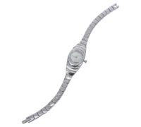 Gatuida Argento Orologio da Polso Donna, Elegante Lega di Zinco Bracciale | Design a Bangle, Finitura Lucida Decorazioni Brillanti, per Polsi Femminili e Serate Speciali