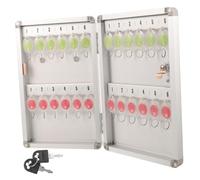 Gatuida Armadio Portachiavi da Parete in Alluminio con Serratura Organizer Sicuro per Chiavi Cassetta Resistente per Casa e Ufficio Installazione Facile e Protezione Affidabile