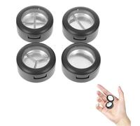 Gatuida Astuccio per Ombretti Vuoto Nero in Plastico Portatile Multi-griglie Set 4 Pezzi per Make Up On-the-go e Contenitori Cosmetici Pratici