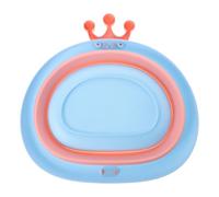 Gatuida Bacinella Pieghevole Portatile Forma di Corona in PP per Lavandino da Viaggio Salvaspazio Multifunzione e Durevole Regalo Shower e Svezzamento