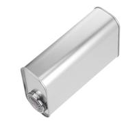 Gatuida Barattolo di sigillato serbatoio di carburante serbatoio di miscelazione del carburante contenitore del carburante serbatoio del gas dell'atv ferro da stiro Silver