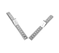 Gatuida Barre Supporto Griglia Congelatore in Acciaio Inox Spessore 20 Cm con Ganci e Viti, Divisori per Ripiani Frigorifero Regolabili, Accessori per Mensole Freezer e Frigoriferi, Kit 2