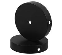 Gatuida Base per Lampada da Tavolo e Terra in Ferro Nero Supporto Appesantito Antiscivolo da 120 MM Base Rotonda per Piantana e Lampada dal Design Contemporaneo Stabilità Garantita per