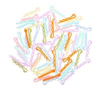 Gatuida Basi Per Forcine Fai Da Te 60 Pezzi in Plastica Colorata Per Ragazzo Ragazza, Accessori Per Chioma Sicuri, Mollette Lisce Antitorsione, Per Creazioni Personalizzate e Regali Creativi