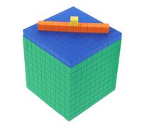 Gatuida Blocchi Matematici in Schiuma Educativi per Materiale Didattico per Apprendimento e Calcolo Base Impilabili con Decimale Didattico per Prescuola e Scuola