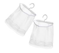 Gatuida Borsa a Rete Portaoggetti Per Casa e Bucato Gancio Girevole Sacchetto a Rete Pieghevole Multiuso Set Da 2 Per Mollette Cosmetici e Biancheria
