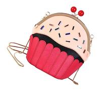 Gatuida Borsa a Tracolla Adorabile in Pu a Forma Di Gelato e Torta, Coordinata Per Ragazze, Elegante Sacchetto Porta Snack Chiusura a Scatto, Per Viaggi, Scuola e Shopping