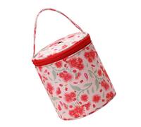 Gatuida Borsa per Filo e Uncinetto in Materiale Resistente e Riutilizzabile Organizer per Ferri da Maglia e Accessori Cucito con Stampa Dente di Leone Rossa