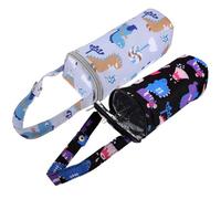 Gatuida Borsa Termica per Biberon 2 Pezzi Isolamento Interno, Manico da Polso e Apertura Facile, Porta Bottiglia per Passeggino per Mantenere Latte Caldo o Fresco Durante le Uscite