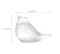 Gatuida Bottiglia Barometro in Vetro Trasparente Forma Animale Decorazione da Tavolo in Vetro Borosilicato Resistente Misura Compatta Regalo Creativo per Casa e Ufficio