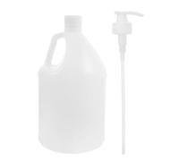 Gatuida Bottiglia in Plastica Hdpe con Pompa e Chiusura Contenitore Portatile per Liquidi con Manico Resistente e Pratico per Trasporto e Dosaggio Facile