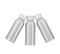 Gatuida Bottiglie da Viaggio Ricaricabili in Alluminio da 100ml Set 3 Pezzi e Portatili Contenitori Cosmetici Resistenti per Casa e Viaggio