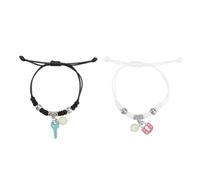 Gatuida Braccialetti di Natale per Coppia 2 Paia Braccialetto Decorativo Semplice e Luminoso Accessorio Moda Unisex per Festività e Occasioni Speciali