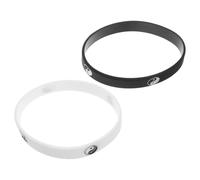 Gatuida Braccialetti in Silicone 2 Pezzi Yin Yang Taiji per Uomini e Coppie Design Hip-hop, Adatti a Vari Sport Vestibilità Sicura e Antiscivolo