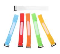Gatuida Braccialetti LED Luminosi a Batteria, Cinturini da Polso in Nylon Regolabili, Braccialetti che Brillano al Buio per Feste, Concerti e Eventi All’aperto, Set da 6 Pezzi Multicolore