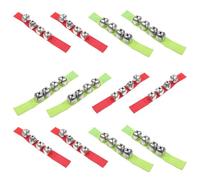 Gatuida Braccialetti Natalizi Campanelli da Polso 24 Pezzi Fasce Sonaglio Rosse e Verdi per Feste Strumenti Ritmici per e Lezioni di Musica