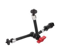 Gatuida Braccio di montaggio per telecamera: braccio di registrazione video da studio con morsetto a tre segmenti da 1/4'' per tavolo - staffa in lega di alluminio regolabile per telecamera