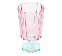 Gatuida Calice da Vino Multifunzione in Vetro Colorato Rosa Chiaro Bicchiere da Cocktail e Margarita Base Corta Set per Uso Domestico e Feste Resistente e Leggero per