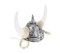 Gatuida Cappello Viking con Corna e in Plastica Medievale per Costume Uomo Accessorio Cosplay per Feste Tema e Carnevali