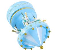 Gatuida Carillon Giostra Musicale Rotante Blu in Plastica Scatola Musicale Decorativa Compatta per Regalo Compleanno Matrimonio e Natale