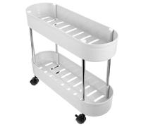 Gatuida carrello posto a sedere baldacchino cremagliera kitchen storage rack kitchen cart ruota carriola Organizzatore della cucina rack organizzativo angolare a rulli plastica Grey