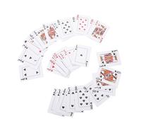 Gatuida Carte da Gioco in Braille per Ipovedenti, Mini Mazzo Portatile Caratteri Grandi, Accessori per Giochi Tattili per Non Vedenti e Anziani, Intrattenimento Famiglia e Scuola