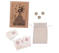 Gatuida Carte I Ching Feng Shui con Monete Cinesi Antiche e Guida Divinatoria Esagrammi per Studio e Predizione Accessori per Collezionisti e Appassionati