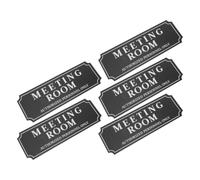 Gatuida Cartelli Adesivi Impermeabili per Porte Sala Conferenze 23x8 Cm Set 5 Pezzi Segnaletica Autoadesiva per Ufficio Casa e Hotel Etichette per Sale Riunioni Professionali