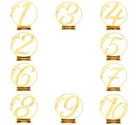 Gatuida Cartelli da Tavolo in Acrilico 10 Pezzi per Matrimonio Numeri Riservati Decorativi per Banchetti e Ricevimenti Accessori per Feste ed Eventi Speciali