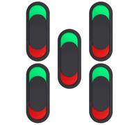 Gatuida Cartelli per Porta Ufficio 5 Pezzi, Indicatori stato Vuoto/occupato per Sala Conferenze, Cartelli Compatti Neri per Privacy e Segnalazione Utilizzo in Ambienti Lavorativi